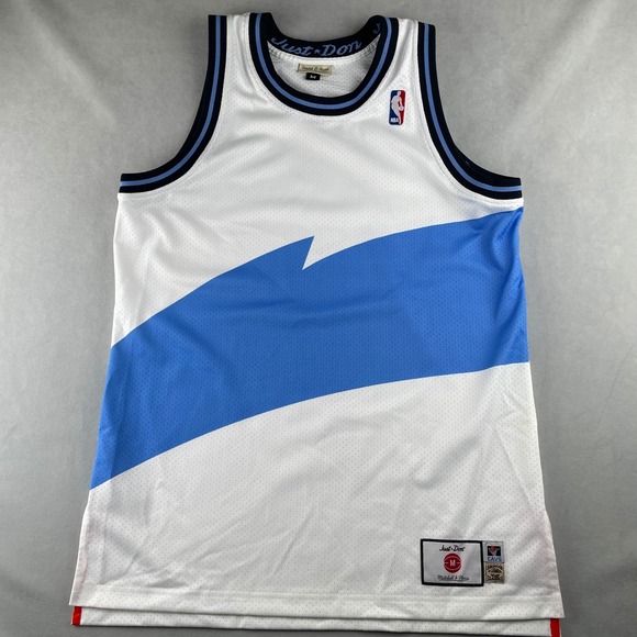 Just Don x Mitchell & Ness Jersey Mens M White Blue No Name NBA Cavaliers Street